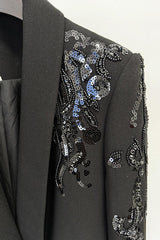 Kallie Sequin Embellished Blazer Mini Dress - View 17 | TEVQA