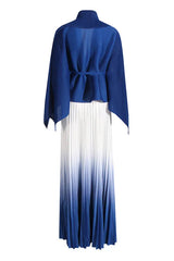 Ombre pleated two piece set - View 9 | TEVQA