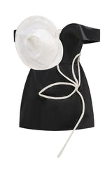 Tina 3D Flower Embellished Mini Dress | Dress In Beauty