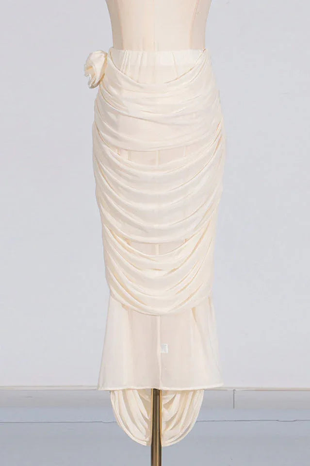 Laure Ruched Skirt Set - View 9 | TEVQA