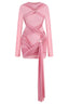 Asymmetrical Neckline Mini Dress - View 8 | TEVQA
