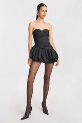 Balloon Draped Mini Dress | Dress In Beauty