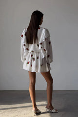 Strawberry Print Skirt Set - View 9 | TEVQA
