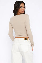 Black Button-Up Knit Top - View 9 | TEVQA