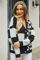 Drop Shoulder V-Neck Cardigan | Dress In Beauty