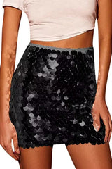 Sequin Mini Skirt - View 8 | TEVQA