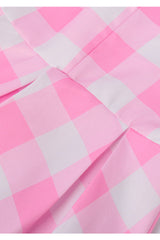 Barbie Movie Margot Pink Plaid Check Dress | Dress In Beauty