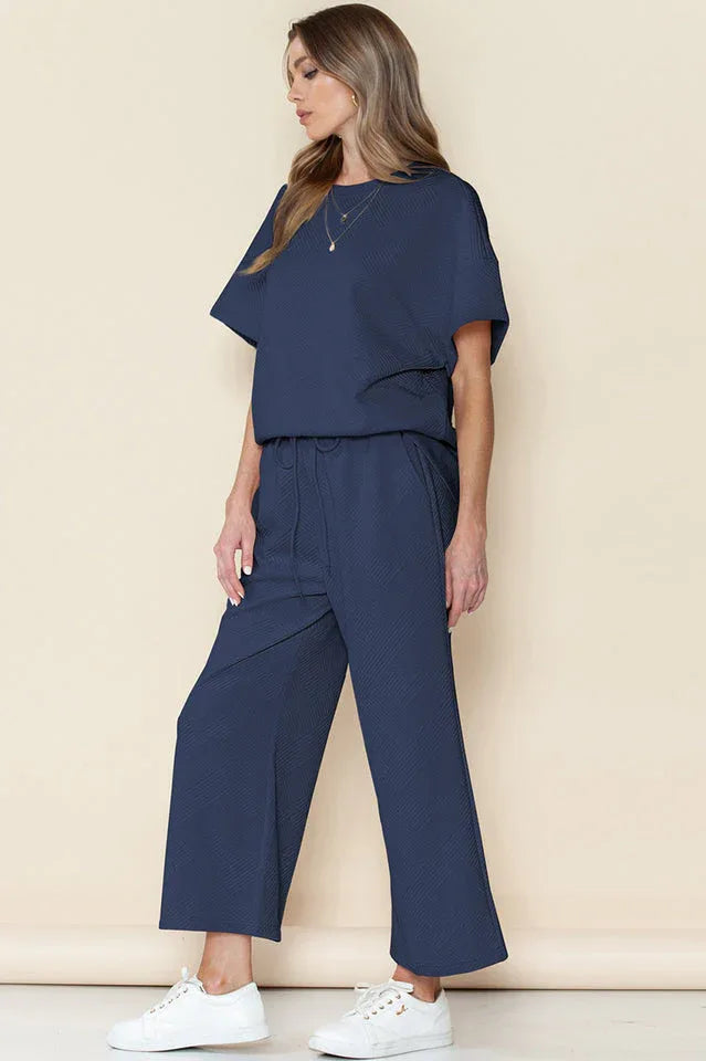 Textured Short Set - TEVQA