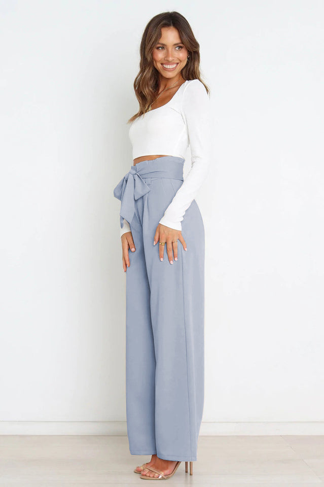 All-Matching Belted Wide-Leg Trouser | Dress In Beauty