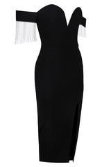 Strapless Slit Bandage Dress | Dress In Beauty