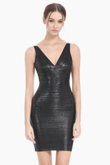 V-Neck Bandage Bodycon Dress | Dress In Beauty