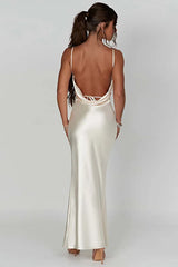Kayle Satin Cami Dress - View 14 | TEVQA