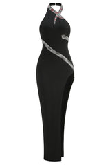 Halter Backless Crystal Gown | Dress In Beauty