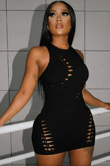 Knit Cut-Out Skirt Set - View 7 | TEVQA
