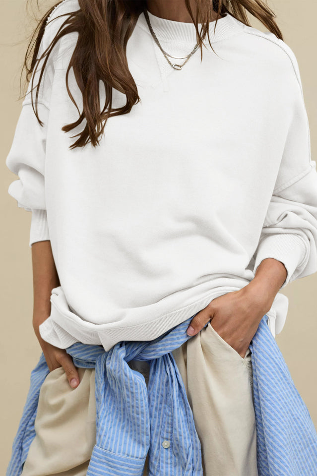 Hamptons Cotton Blend Pullover Sweater | Dress In Beauty