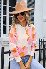 Bloom Oversized Floral Knit Sweater - TEVQA