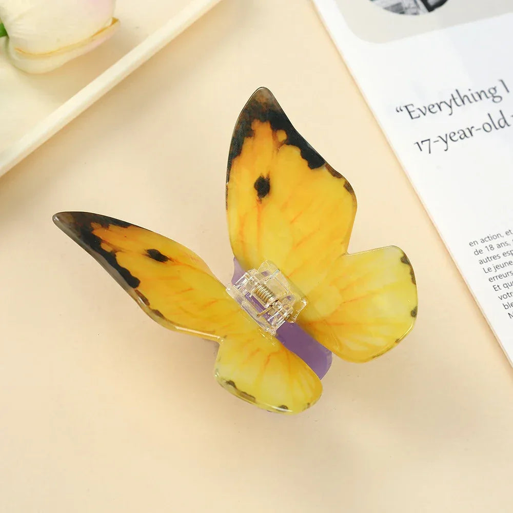 Ethereal 3D Lifelike Butterfly Hair Claw - View 10 | TEVQA