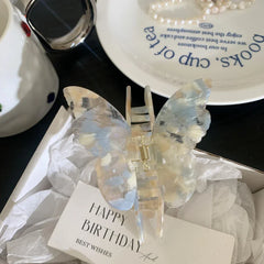 Ethereal Butterfly Acetate Hair Claw Clip - View 7 | TEVQA