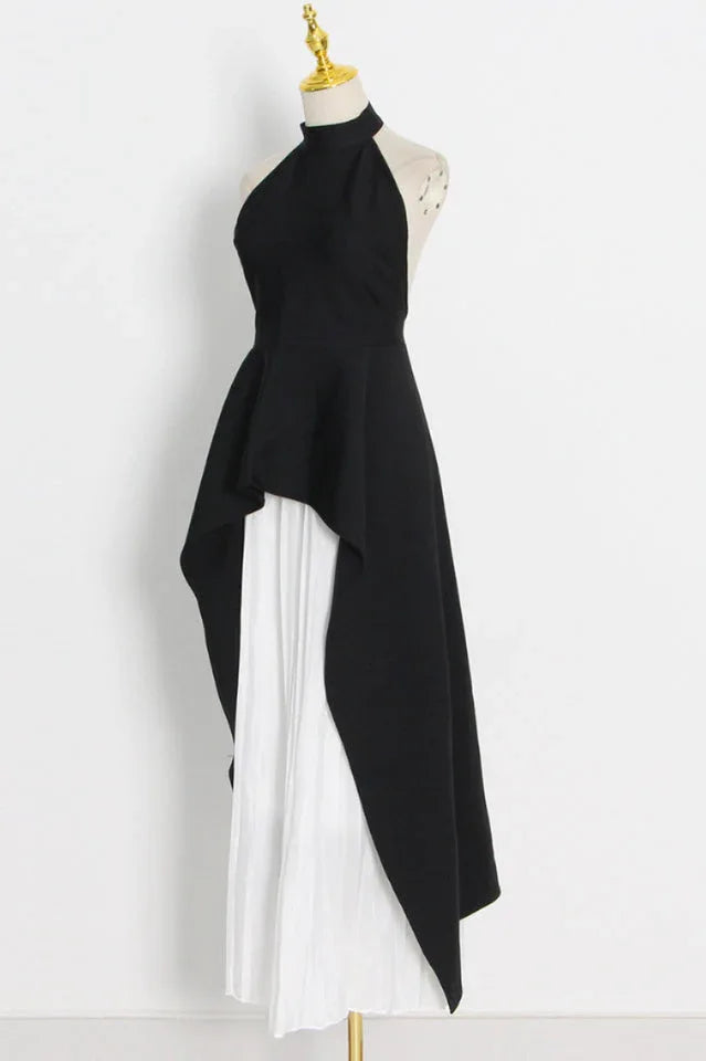 Victoria Layered Halter Gown Set - TEVQA