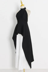 Victoria Layered Halter Gown Set - TEVQA