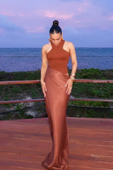 Vera Asymmetrical Cut Out Maxi Dress - TEVQA