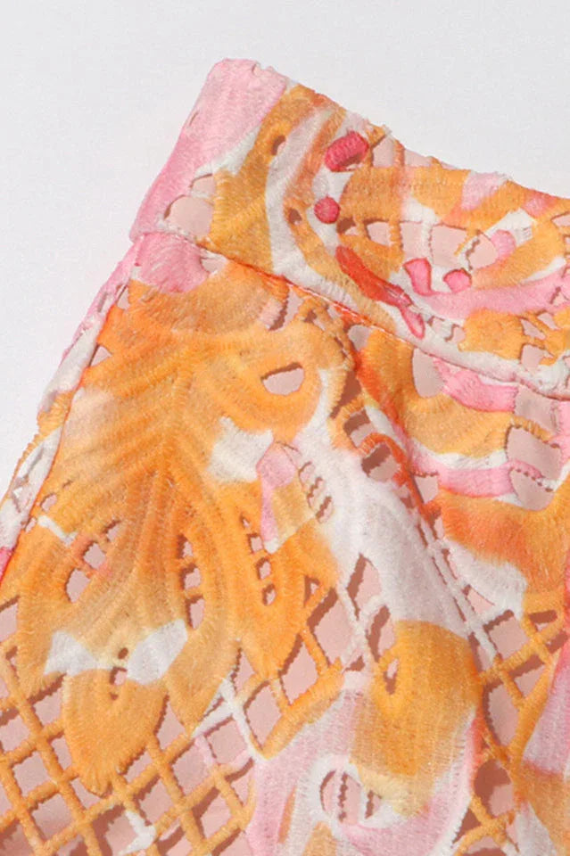 Floral Lace Two-Piece Set - View 10 | TEVQA