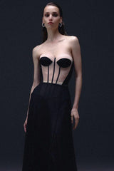 Strapless corset maxi dress set - View 15 | TEVQA