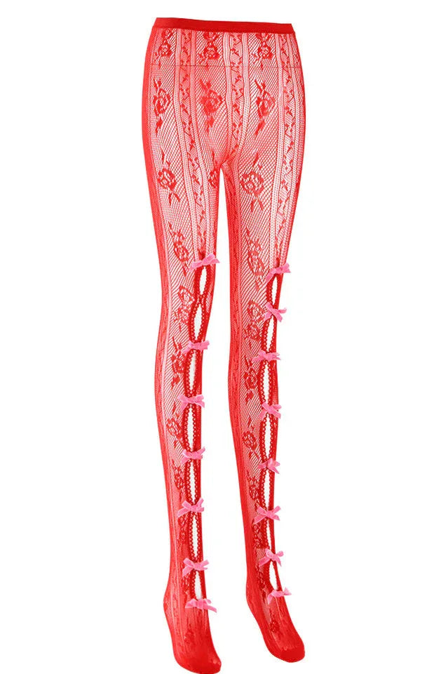 Next Level Sweetheart Lace Tights - TEVQA