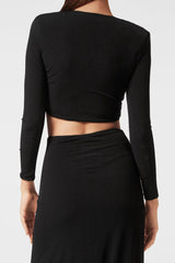 Black Stretch Cady Maxi Dress | Dress In Beauty