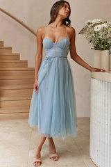 Cindy Tulle Midi Dress - TEVQA