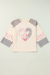 Sage Green Patchwork Heart Top - View 8 | TEVQA