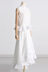 Ruffled Waist Halter Top + Maxi Skirt Set | Dress In Beauty