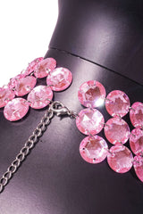 Theodore Net Rhinestone Body Chain Skirt Set | Dress In Beauty