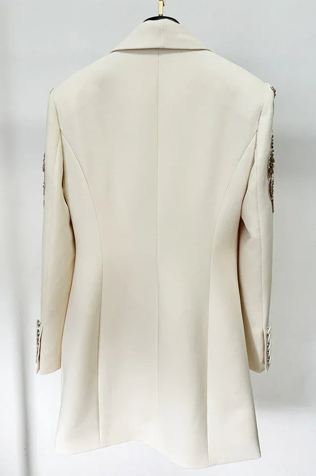 Kallie Sequin Embellished Blazer Mini Dress - View 9 | TEVQA