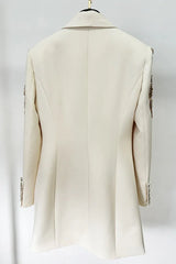 Kallie Sequin Embellished Blazer Mini Dress - View 9 | TEVQA