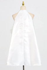 Princess mini dress with floral appliqués - View 11 | TEVQA