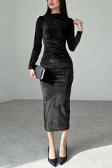 Joanna Velvet Midi Dress | Dress In Beauty