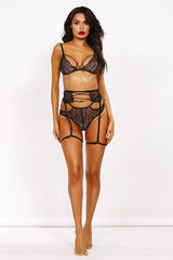 Floral Halter Sexy Bandage Lingerie - Dress In Beauty