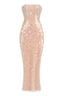 Embellished Strapless Gown - View 6 | TEVQA