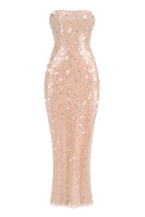 Pearl Sequin Embroidered Gown | Dress In Beauty
