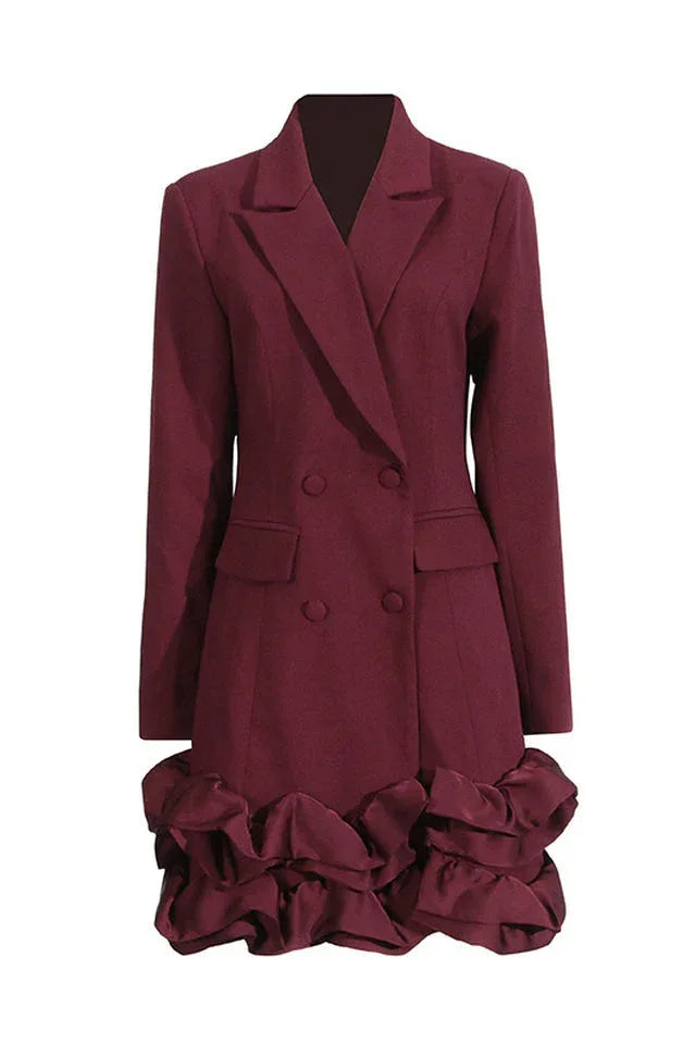 Double-breasted blazer dress - View 6 | TEVQA