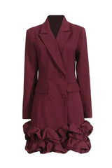Double-breasted blazer dress - View 6 | TEVQA