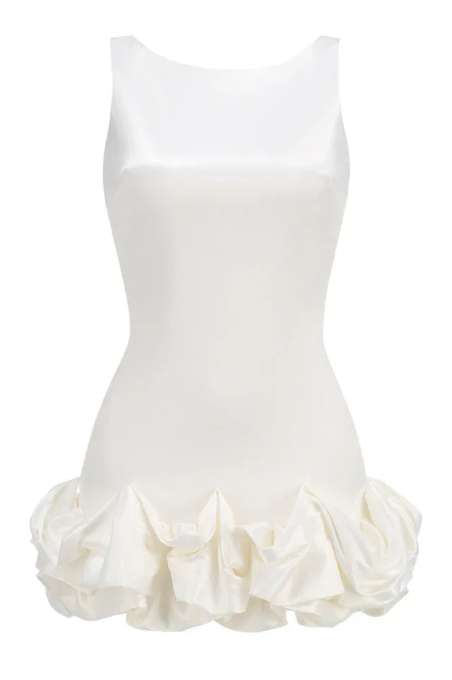 Backless Puff Dress - TEVQA