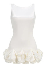 Backless Puff Dress - TEVQA