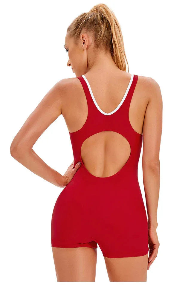Women's athletic one piece swimsuit - View 8 | TEVQA