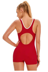 Women's athletic one piece swimsuit - View 8 | TEVQA