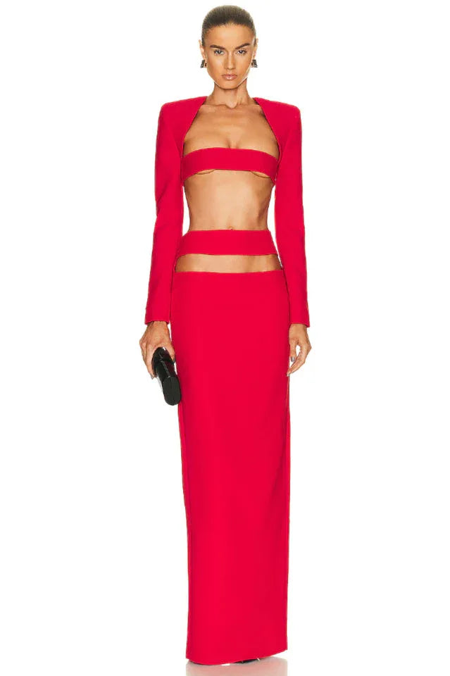 Amara Cutout Bandage Set - View 23 | TEVQA