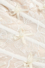 Strapless Lace Corset Dress Set - TEVQA