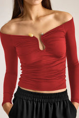 Tayla Trim Long Sleeve Top - TEVQA