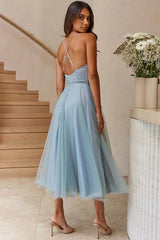 Cindy Tulle Midi Dress - TEVQA